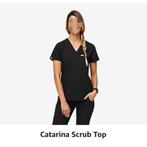 *NEW* FIGS Catarina Scrub Top Classic Fit,1 Pocket,4-Way Stretch,Anti-wrinkle LG